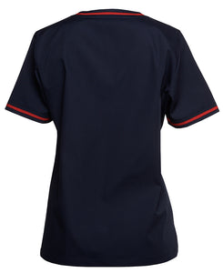 4SCT1 - LADIES CONTRAST SCRUBS TOP