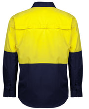 Load image into Gallery viewer, 6HVCS - JB&#39;s Wear HI VIS CLOSE FRONT L/S 150G WORK SHIRT
