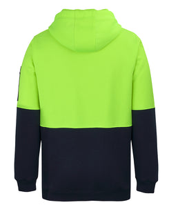 6HVHZ - JB's Wear HI VIS 1/2 ZIP HOODIE