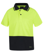 Load image into Gallery viewer, 6HVNC - KIDS HI VIS NON CUFF TRADITIONAL POLO
