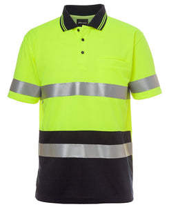 6HVST - JB's Wear HI VIS S/S (D+N) TRADITIONAL POLO