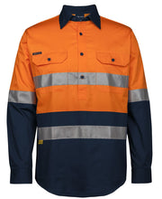 Load image into Gallery viewer, 6HWCS - JB&#39;s Wear HI VIS (D+N) CLOSE FRONT L/S 150G WORK SHIRT
