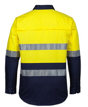Load image into Gallery viewer, 6HWCS - JB&#39;s Wear HI VIS (D+N) CLOSE FRONT L/S 150G WORK SHIRT
