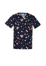 Load image into Gallery viewer, CST148MS - Biz Care Mens Space Party Scrub Top
