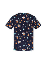 Load image into Gallery viewer, CST148MS - Biz Care Mens Space Party Scrub Top
